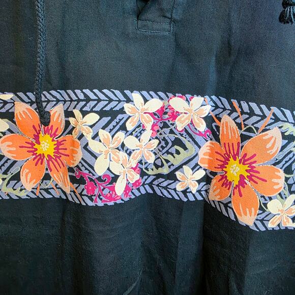 Crazy Shirt Hawaii Floral Pullover Lightweight Top XL Unisex M Navy Blackberry - Picture 4 of 13